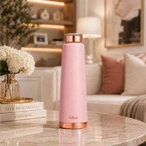 Pure Copper Hammered Design Leak-Proof Water Bottle with Sustainable Health Benefits for Party Use & Drinkware Storage Supplies - Product Image 5