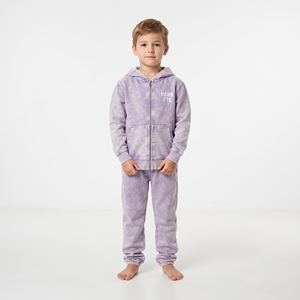 Conjunto Deportivo Informal de Sudadera con Capucha y Cremallera Completa para Niños, Lavado Ácido, 100% Algodón, Ropa Deportiva para Niños y Niñas - Product Image 6