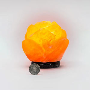 Nueva Lámpara de Sal Rosa del Himalaya Hecha a Mano al por Mayor, Flor de Cristal Natural, Tacto Real, Tamaño Personalizado, para Bodas y Festividades - Product Image 5
