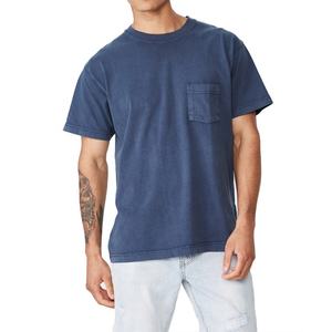 2025 camiseta cuadrada de algodón 100% personalizada para hombre 300 Gsm peso pesado Verano de gran tamaño recortado diseño liso tela de punto - Product Image 4