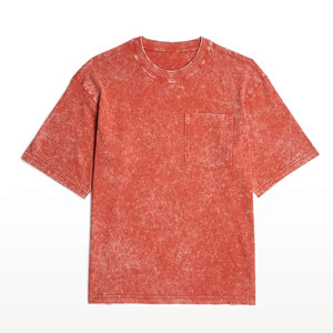 Camiseta Vintage Personalizada con Logotipo OEM 100% Algodón para Hombre, Lavado Ácido, Nuevo Diseño, Camisetas Personalizadas para Hombre con Lavado Ácido - Product Image 6
