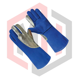 Gants de soudage ignifuges réfléchissants en aluminium, gants de sécurité industriels pour pompiers, antistatiques, respirants, en cuir - Product Image 4
