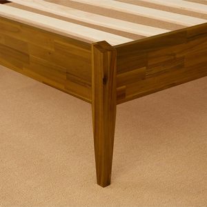 Natural Wood <b>Bed</b> <b>Frame</b> Modern Style | Durable Hardwood <b>Bed</b> | Restaurant Hotel Furniture Export - Product Image 2