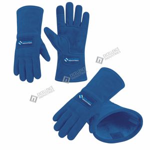 Gants de soudage en cuir durables, résistants à la chaleur, gants de sécurité pour le soudage industriel, les travaux métalliques et l'utilisation en atelier - Product Image 6