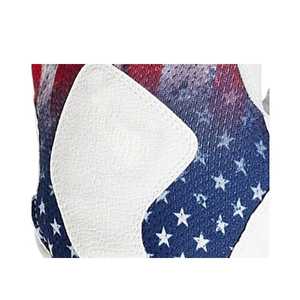 Gants de frappe de baseball en cuir bleu avec drapeau américain, à doigts entiers, antidérapants, avec fermeture auto-agrippante, pour adultes, pour lanceurs droitiers - Product Image 4