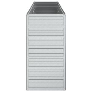 Letto rialzato in acciaio zincato 63 \ "x15.7 \" x30.3 \ "mobili da esterno Color argento - Product Image 5