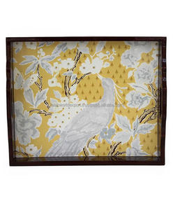 Bandejas de madera de Acacia para servir en forma de bandeja de madera Rectangular bandeja para servir té, café y jugo para uso doméstico por Falak World Export - Product Image 3