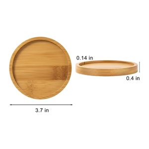 Premium Natural Round Bamboo Custom <b>Coasters</b> for <b>Drinks</b> Wedding Coffee Tea <b>Drink</b> <b>Coaster</b> from Vietnam Factory - Product Image 2
