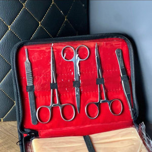 New Silicone Surgical Practice Pad with 5 Tools Suture Training Set Medical <b>Suturing</b> <b>Kit</b> Good Selling Basis Surgical Instruments - Product Image 2