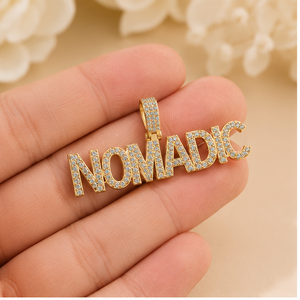 Customizable 925 Silver & Gold Plated Bling Font Style Moissanite VVS Diamond Pendant Personalized <b>Name</b> Necklace-Hip Hop Jewelry - Product Image 3