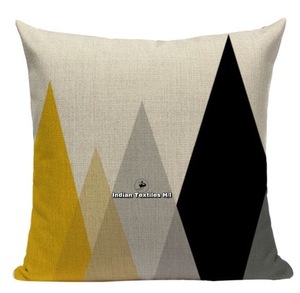 Printed Square <b>Throw</b> <b>Pillow</b> with Green Leaf Pattern Decorative Cushion Cover - Product Image 4