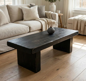 Retro Carbonized Black Simple Wabi-Sabi Style <b>Coffee</b> <b>Table</b> Living Room <b>Small</b> Apartment Low High-End Designer Home Furniture - Product Image 4