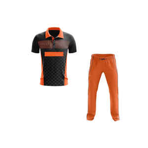 Ensemble de maillots de cricket 100 % polyester OEM à faible MOQ, sublimé avec impression de nom et de numéro, uniformes de cricket personnalisables - Product Image 4