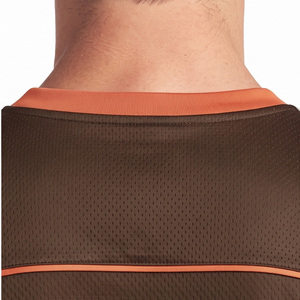 Camiseta de lacrosse de malla con cuello en V para hombre, camiseta de lacrosse estampada por sublimación, camiseta de lacrosse de manga corta para hombre - Product Image 5