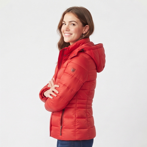 Veste matelassée d'hiver pour femmes, chaude, légère, doudoune d'extérieur, manteau matelassé à boutons, vestes à capuche matelassées pour femmes - Product Image 4