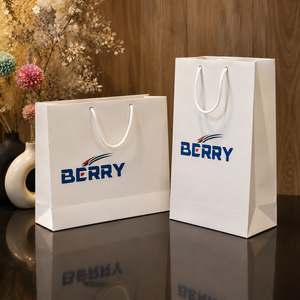 Premium Custom Paper Packaging <b>Bags</b> with Printed Logo Reinforced Bottom and Rope Handles for Retail Brands and Corporate Events - Product Image 3
