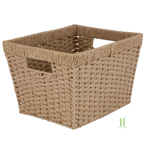 TOP SELLING Natural Paper Rope Organizer Basket Handmade Eco-Friendly Decorative <b>Storage</b> <b>Bin</b> for Bedroom Shelving - Product Image 5