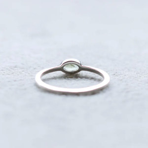 Handmade Silver <b>Labradorite</b> <b>Ring</b> Delicate Small Oval Flash Stone Minimalist Boho Healing Jewelry Wholesale by Hari Om Creation - Product Image 2