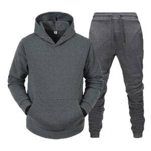 Ensemble de survêtement unisexe décontracté, sweat-shirt à capuche avec poches latérales et pantalon de jogging à taille élastique, 100 % polyester - Product Image 6