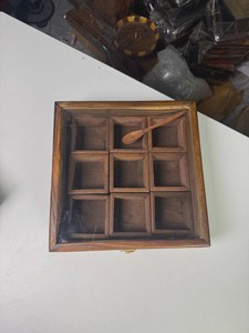 Sustainable Wooden <b>Spice</b> Rack <b>Box</b> for Countertop Storage - Product Image 4
