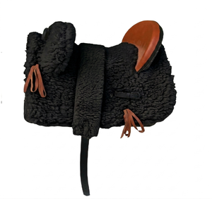 Selle d'équitation légère 16 pouces en synthétique, style Vaquero espagnol et portugais, avec arceau en plastique durable, équipement professionnel pour chevaux - Product Image 4