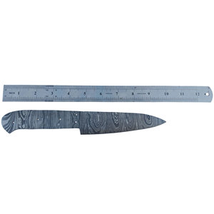 Lame de couteau de chef professionnelle en acier Damas, 8-10 pouces, multicouche avec finition à motifs, pour la fabrication de couteaux sur mesure - Product Image 6