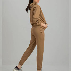 Conjunto Deportivo Informal de Dos Piezas con Capucha para Mujer, Corte Regular, 100% Algodón, Felpa, para Entrenamiento y Jogging, Hecho en Pakistán, 2026 - Product Image 2