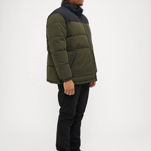 Veste matelassée pour homme, style streetwear personnalisé, col montant, fabricant de vêtements OEM, prix de gros. - Product Image 4