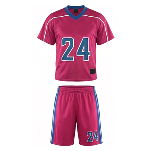 Tenue de sport à séchage rapide, faible MOQ, uniforme de lacrosse, design personnalisé, prix compétitif, ensemble maillot et short de lacrosse - Product Image 2