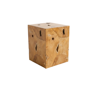 Tabouret en racine de teck ARTERRA Premium, design moderne, fait main, rustique, pour appartement, hôtel, villa, meubles de maison au confort chaleureux - Product Image 1