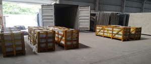 กระเบื้องปูพื้นเซรามิกเคลือบ2x2สีเทามันวาวทันสมัยกันลื่นแหล่งกำเนิดอินเดีย - Product Image 5