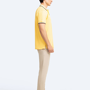 Custom High-Quality Pique Quick-Dry Polo <b>Shirt</b> <b>Men</b> Summer <b>Yellow</b> Polo Short-Sleeve <b>Men's</b> T <b>Shirt</b> Casual Cotton Polo <b>Shirt</b> - Product Image 5