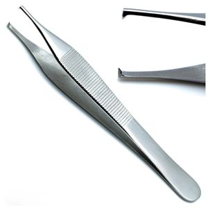 Surgical Adson Tissue Forceps 1x2 Teeth 12cm <b>Rat</b> Tooth Dressing Forceps Stainless Steel Dental & Medical Instruments OEM - Product Image 1