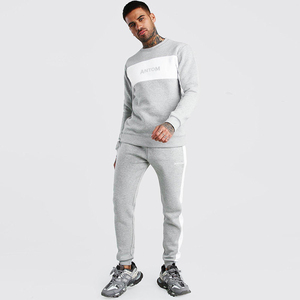 Prix d'usine, survêtement en polyester uni pour homme, vêtements de sport pour l'hiver |   Doublure en polaire de haute qualité, écologique - Product Image 3