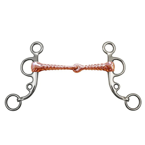 Horse Snaffle Stainless Steel Training Mouth Bit Western Copper <b>Roller</b> <b>Jointed</b> Mouth Curb Hight Quality - Product Image 2