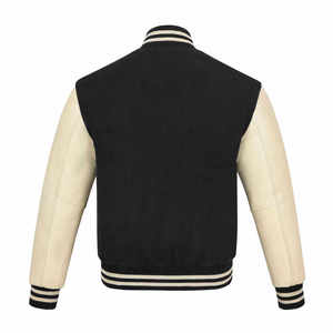 Wholesale Price <b>Men</b> Winter Varsity <b>Jacket</b> Stand Collar Front Logo Breathable High Quality Comfortable Plain Dyed Custom Logo - Product Image 2