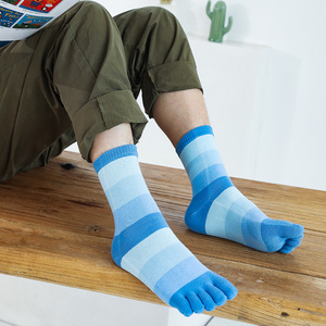 Calcetines de Cinco Dedos para Hombre, Estilo Casual, 100% Algodón, Secado Rápido, Transpirables, Personalizados, de Alta Calidad - Product Image 5