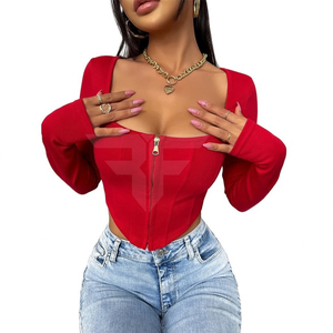 Women's Summer T-shirt Short Splicing Waist-Cinching Skinny Full-Length O-Neck Top One <b>Set</b> - Product Image 1