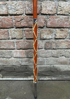Bâton de majorette en acier inoxydable avec tête en cuivre, boule gravée, couronne de lion, personnalisable, service ODM/OEM