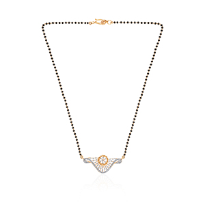 Collier GLEAMORA ENTERPRISE pour femme, plaqué or rose 14 carats, diamant fantaisie cultivé en laboratoire, style classique, à porter tous les jours, certifié IGI - Product Image 1