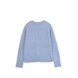 Nuevo Cárdigan de Lana Bordado con Cuello en V para Mujer |   Cierre de un Solo Botón, Suave y Cómodo, para Uso Diario en Otoño-Invierno - Product Image 4