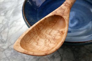 Best Quality Durable Eco-Friendly Lightweight Hybrid Wooden Roux Spoon Spatula Handmade From Acacia & Teak Wood <b>Mirror</b> Polish - Product Image 2