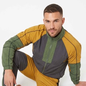 Custom Nylon Windbreaker Lightweight Hiking Streetwear Curved Straight Tracksuit Two Piece Jogger Pants and Jacket <b>Set</b> - Product Image 4