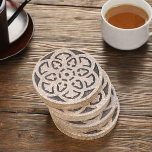 Set of 4 Classic Custom Designed Wooden Coasters Wholesale Tea <b>Coffee</b> Mats & <b>Pads</b> Glass Drinking Mat <b>Pad</b> Tray - Product Image 1