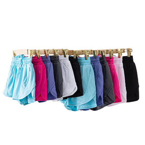 Shorts Deportivos de Secado Rápido para Mujer, con Bolsillos, Cintura Elástica, Color Sólido, Tejidos, para Correr, Hacer Ejercicio y Yoga - Product Image 5