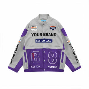 Chaqueta de Carreras Personalizada, Chaqueta Bomber con Logotipo de Equipo, Chaqueta Varsity de Estilo Deportivo Vintage - Product Image 1