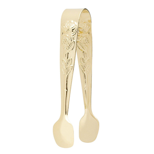 Pinzas de Cocina Multiusos de Acero Inoxidable de la Mejor Calidad, Acabado Mate Plateado, Diseño de Concha Dorada, Pinzas para Servir - Product Image 4