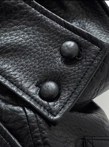 European American Unisex Fashion Hot-Selling Solid Spring Stand Collar Leather Waterproof Breathable Jacket Coat - Product Image 2