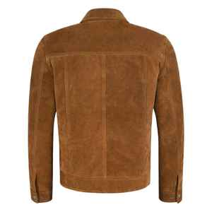 Chaqueta de Gamuza Estilo Vaquero con Cuello Alto para Hombre, Colección de Invierno de Alta Calidad con Entrega Rápida - Product Image 2