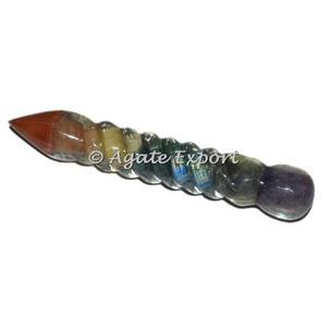 Natural Healing <b>Crystal</b> Quartz Chakra Wand Semi-Precious Stone <b>Crafts</b> Product - Product Image 5
